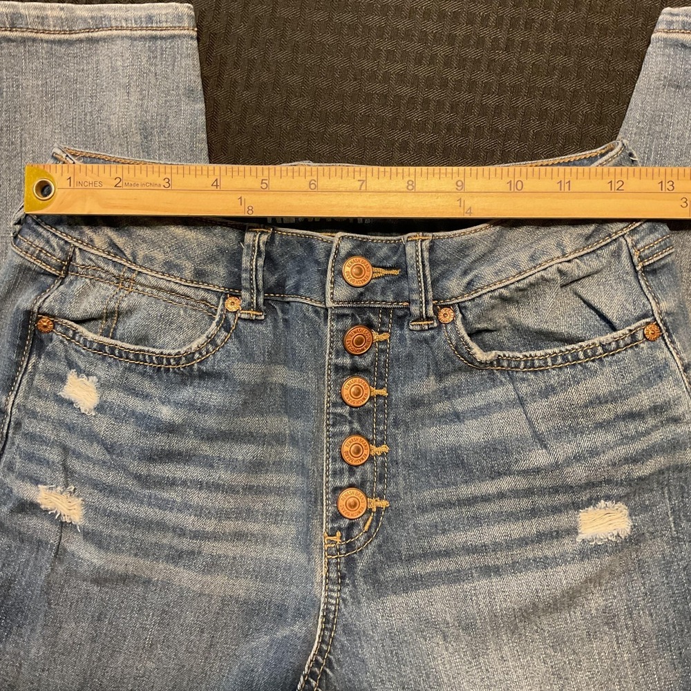 Rewash Jeans Womens 5/27 High Rise Mom Button Fly Distressed Vintage Reunion - Picture 8 of 13